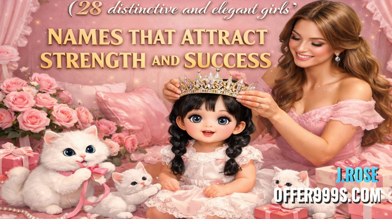 28 distinctive and elegant girls' names👑