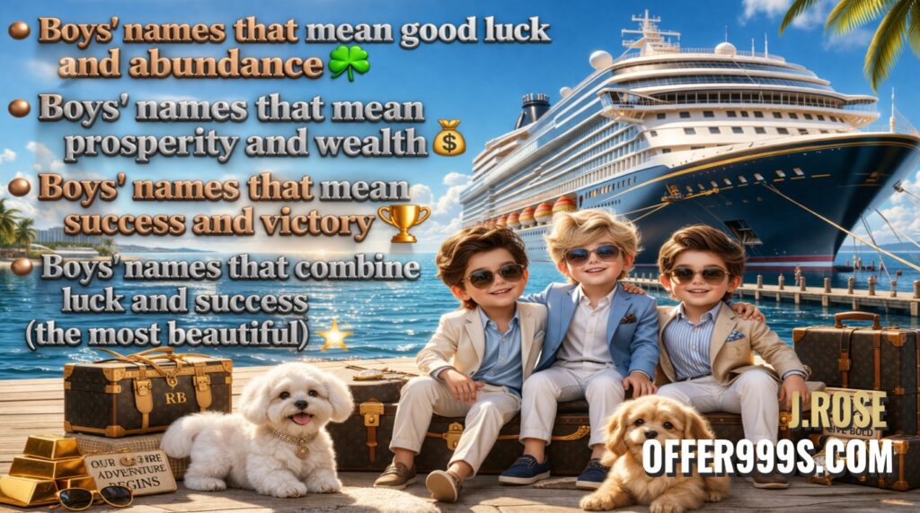 Boys names that mean prosperity and wealth 💰