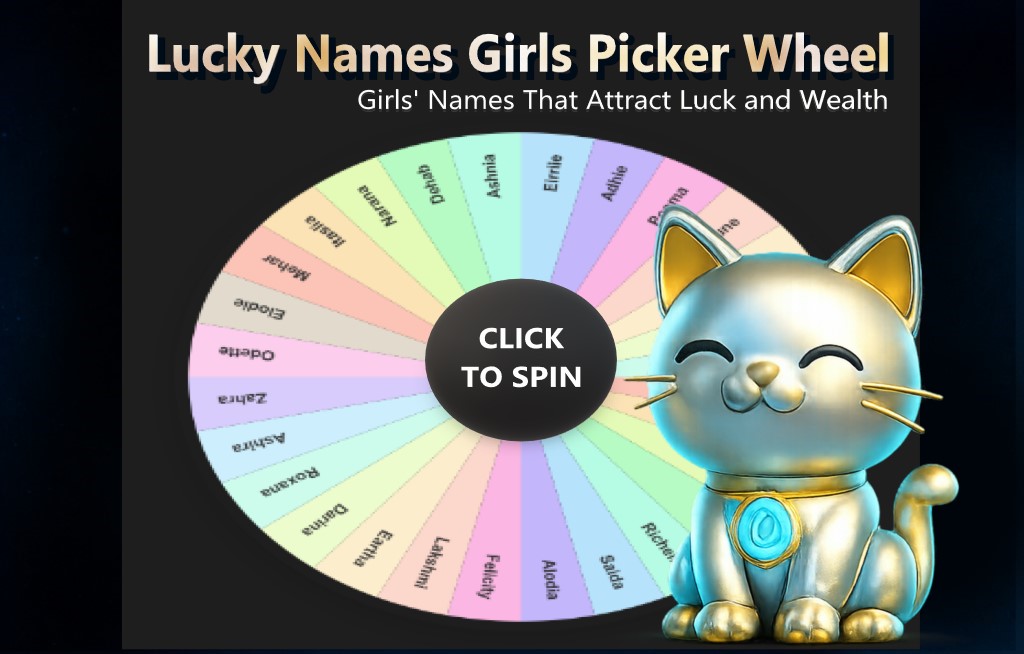 Lucky Names Girls Picker Wheel